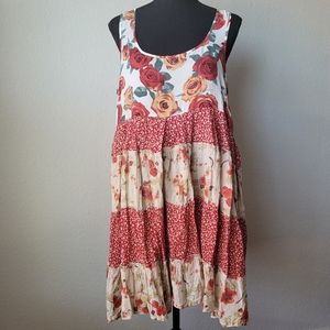 NEW Red Rose Reimagined Floral Tunic Dress